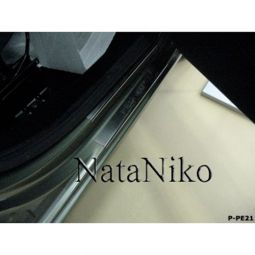 NataNiko Накладки на пороги для Peugeot Partner II '08- (Premium к-кт 4 шт.)