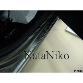 NataNiko Накладки на пороги для Peugeot Partner II '08- (Premium к-кт 4 шт.)