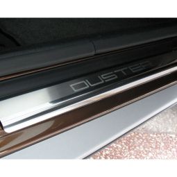 NataNiko Накладки на пороги для Renault Duster '10-18 (Premium к-кт 4 шт.)