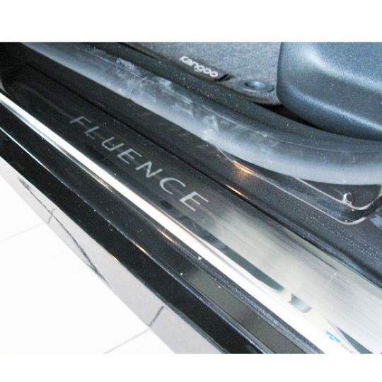 NataNiko Накладки на пороги для Renault Fluence '09- (Standart к-кт 4 шт.) NataNiko Накладки на пороги для Renault Fluence '09- (Standart к-кт 4 шт.)