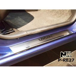 NataNiko Накладки на пороги для Renault Logan III / III MCV '13- (Standart к-кт 4 шт.) NataNiko Накладки на пороги для Renault Logan III / III MCV '13- (Standart к-кт 4 шт.)