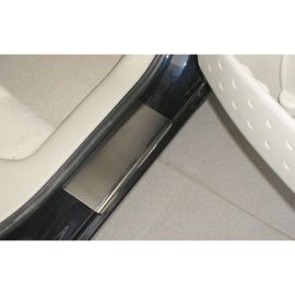 NataNiko Накладки на пороги для Renault Megane II 5D '02-09 (Premium+carbon к-кт 4 шт.)