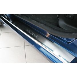 NataNiko Накладки на пороги для Renault Megane III 4/5D '08-15 (Standart к-кт 4 шт.)