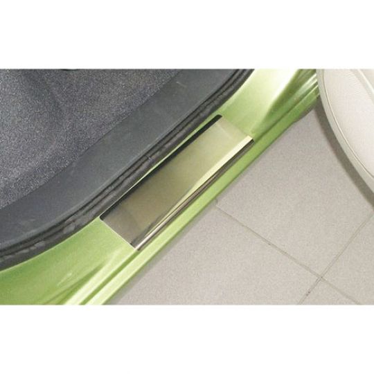 NataNiko Накладки на пороги для Renault Scenic II / Grand Scenic II '03-09 (Premium к-кт 4 шт.)