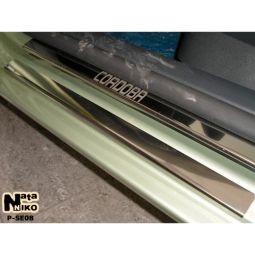 NataNiko Накладки на пороги для Seat Cordoba II (6L) '02-08 (Premium к-кт 8 шт.)