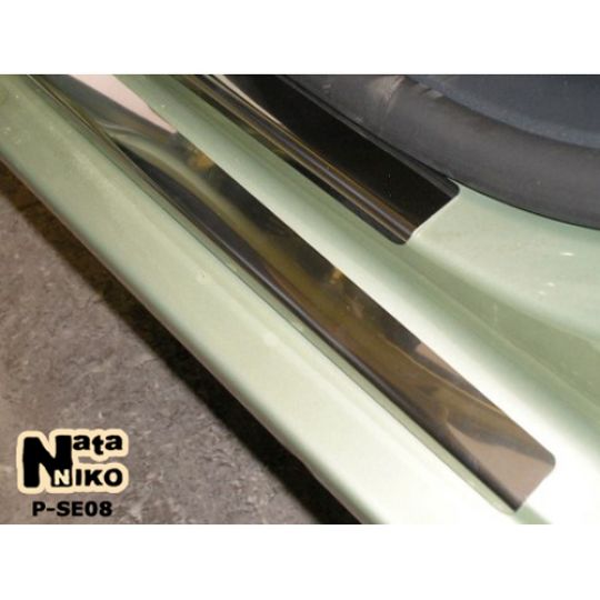 NataNiko Накладки на пороги для Seat Cordoba II (6L) '02-08 (Premium+carbon к-кт 8 шт.) NataNiko Накладки на пороги для Seat Cordoba II (6L) '02-08 (Premium+carbon к-кт 8 шт.)