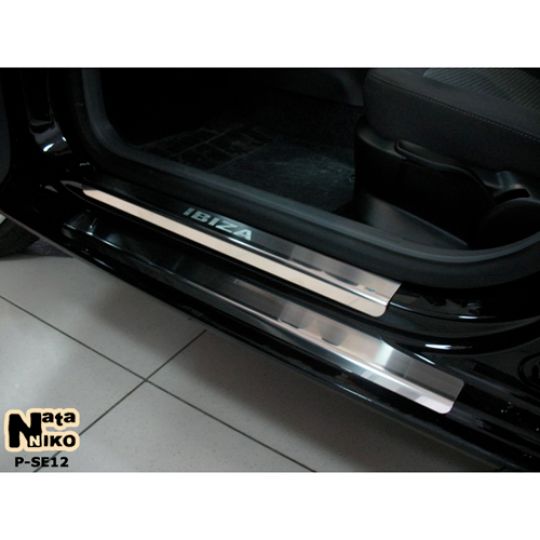 NataNiko Накладки на пороги для Seat Ibiza IV (6J) '08-17 хэтчбек 5d (Standart к-кт 8 шт.) NataNiko Накладки на пороги для Seat Ibiza IV (6J) '08-17 хэтчбек 5d (Standart к-кт 8 шт.)