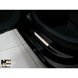 NataNiko Накладки на пороги для Seat Ibiza IV (6J) '08-17 хэтчбек 5d (Premium к-кт 8 шт.)