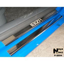 NataNiko Накладки на пороги для Seat Ibiza III (6L) '02-08 хэтчбек 5d (Premium к-кт 8 шт.)