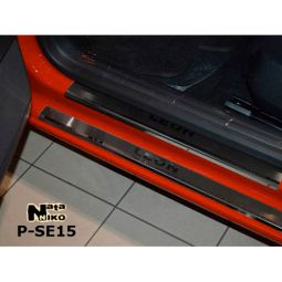 NataNiko Накладки на пороги для Seat Leon III '12-16 (Standart к-кт 8 шт.) NataNiko Накладки на пороги для Seat Leon III '12-16 (Standart к-кт 8 шт.)