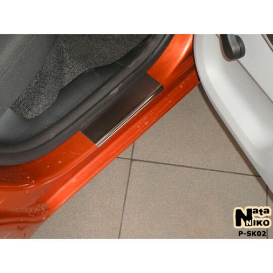 NataNiko Накладки на пороги для Skoda Fabia III 5D '14-18 (Standart к-кт 4 шт.)