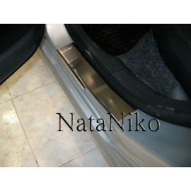 NataNiko Накладки на пороги для Skoda Fabia I '99-07 (Premium+carbon к-кт 4 шт.)