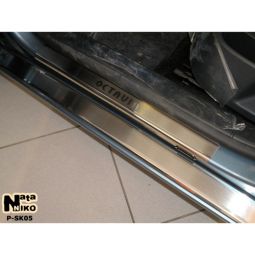 NataNiko Накладки на пороги для Skoda Octavia II '04-13 (Standart к-кт 8 шт.) NataNiko Накладки на пороги для Skoda Octavia II '04-13 (Standart к-кт 8 шт.)
