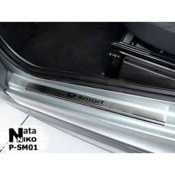 NataNiko Накладки на пороги для Smart Fortwo II '07-14 (Standart к-кт 2 шт.) NataNiko Накладки на пороги для Smart Fortwo II '07-14 (Standart к-кт 2 шт.)