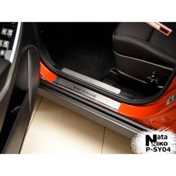 NataNiko Накладки на пороги для SsangYong Korando III '10- (Premium к-кт 4 шт.)