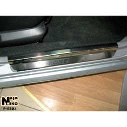 NataNiko Накладки на пороги для Subaru Forester II (SG) '02-08 (Premium к-кт 4 шт.) NataNiko Накладки на пороги для Subaru Forester II (SG) '02-08 (Premium к-кт 4 шт.)