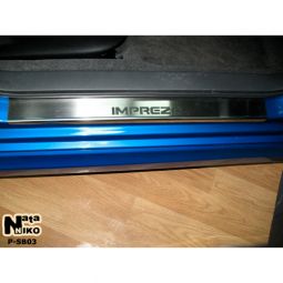 NataNiko Накладки на пороги для Subaru Impreza III '07-11 (Standart к-кт 4 шт.) NataNiko Накладки на пороги для Subaru Impreza III '07-11 (Standart к-кт 4 шт.)