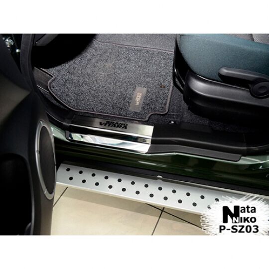 NataNiko Накладки на пороги для Suzuki Grand Vitara II '05- 5d (Premium к-кт 4 шт.) NataNiko Накладки на пороги для Suzuki Grand Vitara II '05- 5d (Premium к-кт 4 шт.)