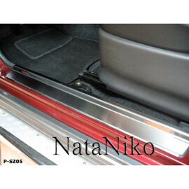 NataNiko Накладки на пороги для Suzuki Jimny IV (JB) '98- (Premium+carbon к-кт 2 шт.)