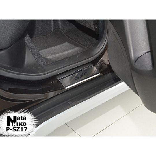 NataNiko Накладки на пороги для Suzuki SX4 II '13- хэтчбек 5d (Standart к-кт 4 шт.) NataNiko Накладки на пороги для Suzuki SX4 II '13- хэтчбек 5d (Standart к-кт 4 шт.)