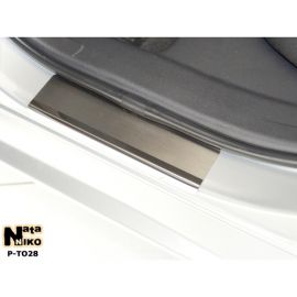 NataNiko Накладки на пороги для Toyota Auris II '12-18 (Premium к-кт 4 шт.)