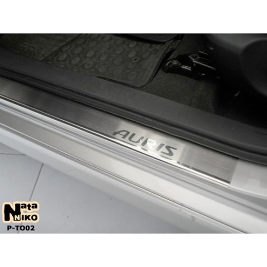 NataNiko Накладки на пороги для Toyota Auris I '07-12 хэтчбек 5d (Standart к-кт 4 шт.)