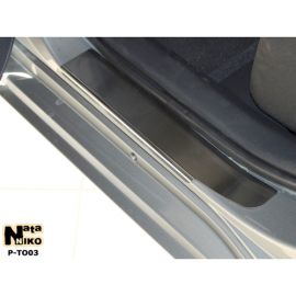 NataNiko Накладки на пороги для Toyota Avensis III (T27) '09-15 (Premium к-кт 4 шт.)