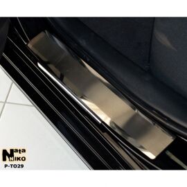 NataNiko Накладки на пороги для Toyota Camry (XV50) '14- (Premium+carbon к-кт 4 шт.)