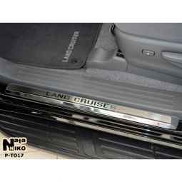 NataNiko Накладки на пороги для Toyota Land Cruiser Prado (150) '09-17 (Standart к-кт 4 шт.)