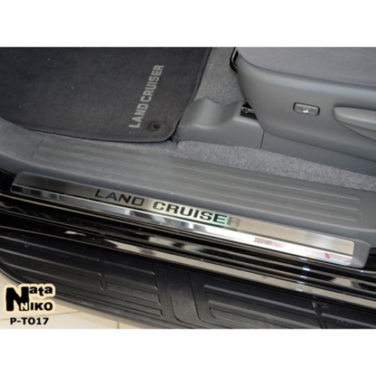 NataNiko Накладки на пороги для Toyota Land Cruiser Prado (150) '09-17 (Standart к-кт 4 шт.)