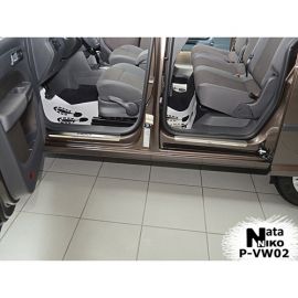 NataNiko Накладки на пороги для Volkswagen Caddy IV '15- (Premium к-кт 4 шт.)