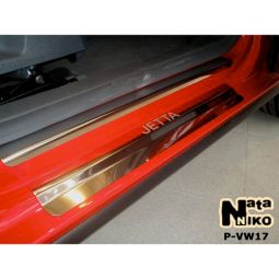 NataNiko Накладки на пороги для Volkswagen Jetta V '05-10 (Standart к-кт 8 шт.)