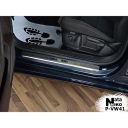 NataNiko Накладки на пороги для Volkswagen Passat B8 '14- седан (Premium к-кт 4 шт.)