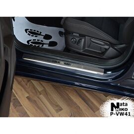 NataNiko Накладки на пороги для Volkswagen Passat B8 '14- седан (Standart к-кт 4 шт.)