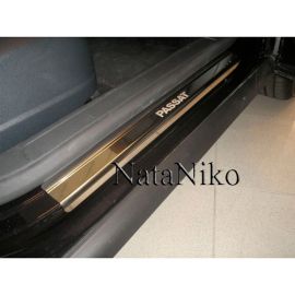 NataNiko Накладки на пороги для Volkswagen Passat B6 '05-10 (Standart к-кт 4 шт.)