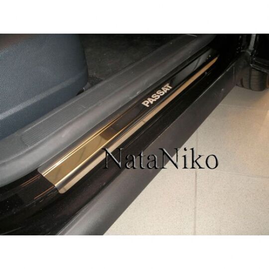 NataNiko Накладки на пороги для Volkswagen Passat B6 '05-10 (Standart к-кт 4 шт.) NataNiko Накладки на пороги для Volkswagen Passat B6 '05-10 (Standart к-кт 4 шт.)