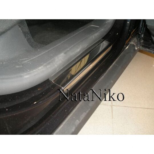 NataNiko Накладки на пороги для Volkswagen Passat B6 '05-10 (Premium+carbon к-кт 4 шт.) NataNiko Накладки на пороги для Volkswagen Passat B6 '05-10 (Premium+carbon к-кт 4 шт.)