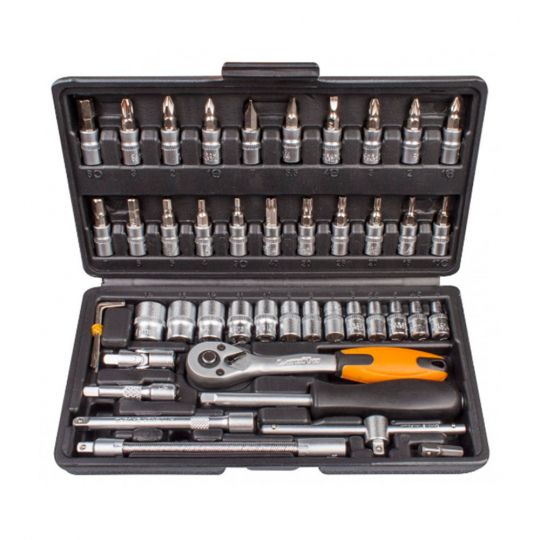 Lavita LA 500046 1.4" 46 ед. Набор инструментов (в пластиковом кейсе) Lavita LA 500046 1.4" 46 ед. Набор инструментов (в пластиковом кейсе)