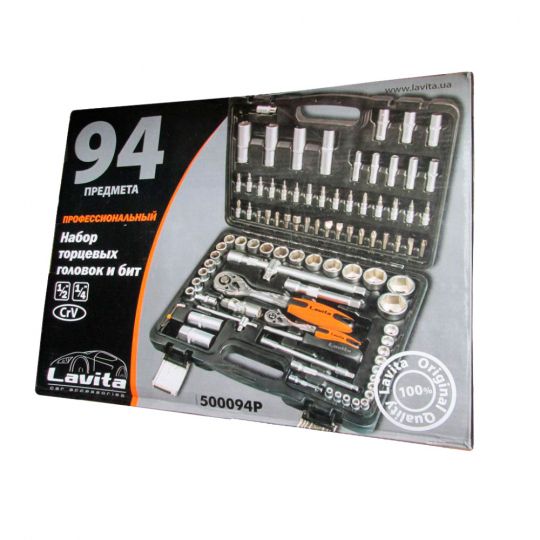 Lavita LA 500094P 1.2", 1.4" 94 ед. Набор инструментов (в пластиковом кейсе) Lavita LA 500094P 1.2", 1.4" 94 ед. Набор инструментов (в пластиковом кейсе)