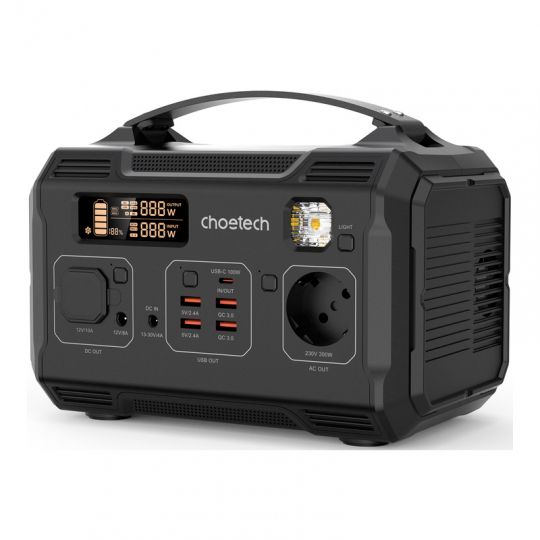 Choetech BS002 Портативне джерело живлення 220В/320Вт/Li-Pol 277Вт/год, чист. сінус Choetech BS002 Портативне джерело живлення 220В/320Вт/Li-Pol 277Вт/год, чист. сінус