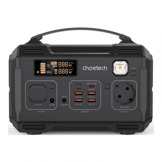 Choetech BS002 Портативне джерело живлення 220В/320Вт/Li-Pol 277Вт/год, чист. сінус Choetech BS002 Портативне джерело живлення 220В/320Вт/Li-Pol 277Вт/год, чист. сінус