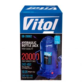 Vitol DB-20002 / T92004 Домкрат гідравлічний телескоп 20т [242-452]