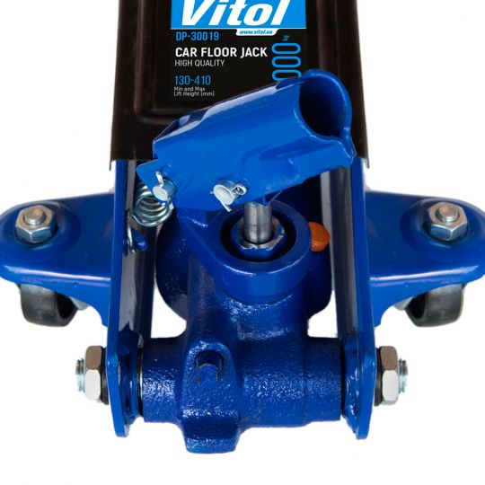 Vitol DP-30019 Домкрат гідравлічний підкатний [пов. ручка] 3т [130-410]