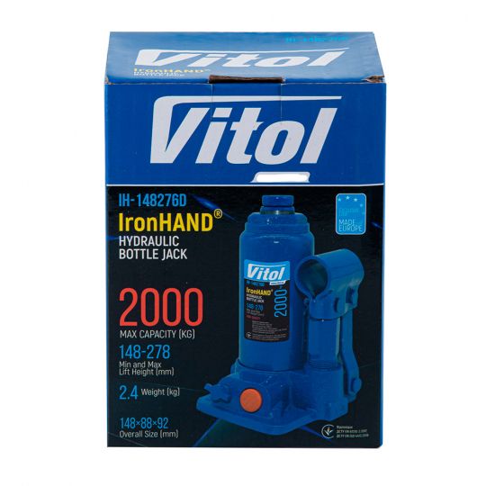 Vitol IH-148276D Домкрат гідравлічний телескоп 2т [148-278]
