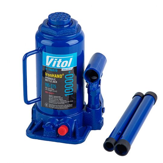 Vitol IH-195357D Домкрат гідравлічний телескоп 10т [195-375]