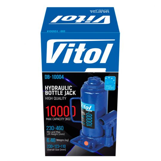 Vitol DB-10004 / T91004 Домкрат гідравлічний телескоп 10т [230-460]