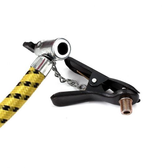 Ручний насос Дорожня карта ZG-0013A з манометром, ресівером, 60 см шланг, 3 насадки, 10 атм