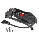 Heyner Автомобільний ножний насос PEDALPOWER PRO Black Edition 215010 | Одноциліндровий насос із манометром, 60 см шланг, 3 адаптери