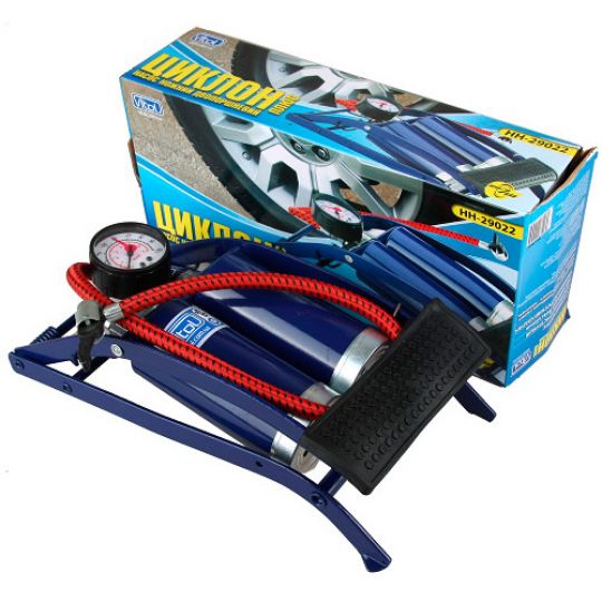 Vitol НН-29022 Циклон Ножной насос двухпоршневой с маноментром Vitol НН-29022 Циклон Ножной насос двухпоршневой с маноментром