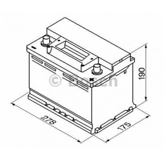 Автомобильный аккумулятор BOSCH (S3008) 70Ач